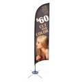 Promotional Feather Flag w/ 13' Scissor Base